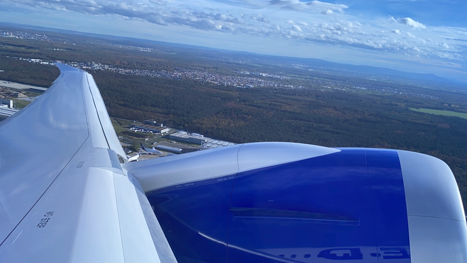 an airplane wing and wing of an airplane