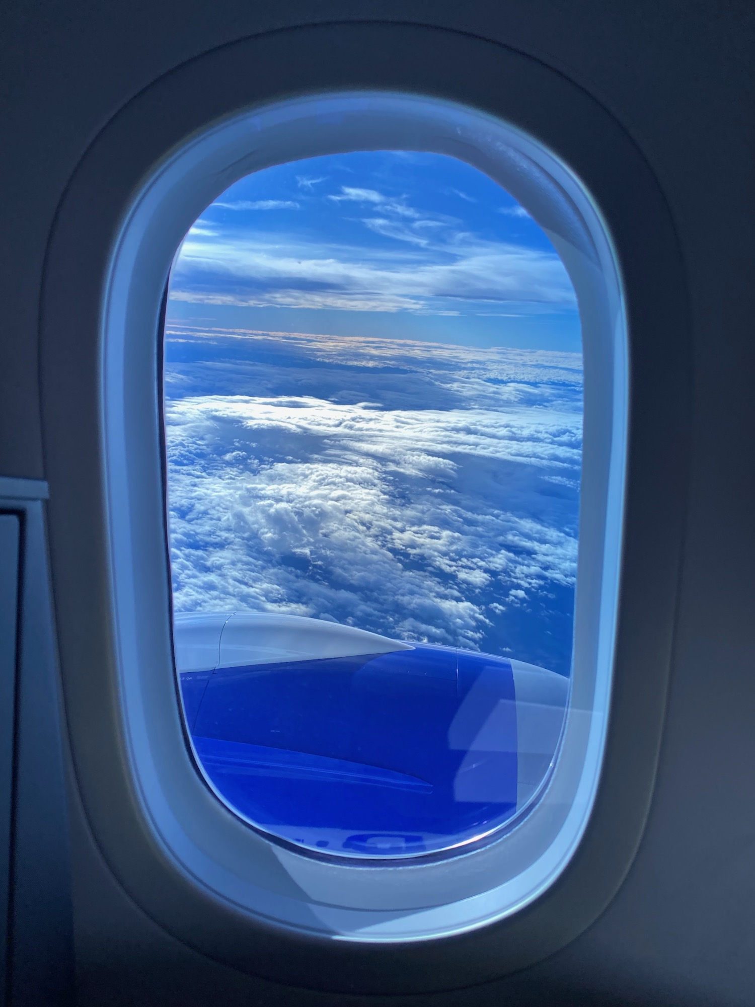 a window of an airplane