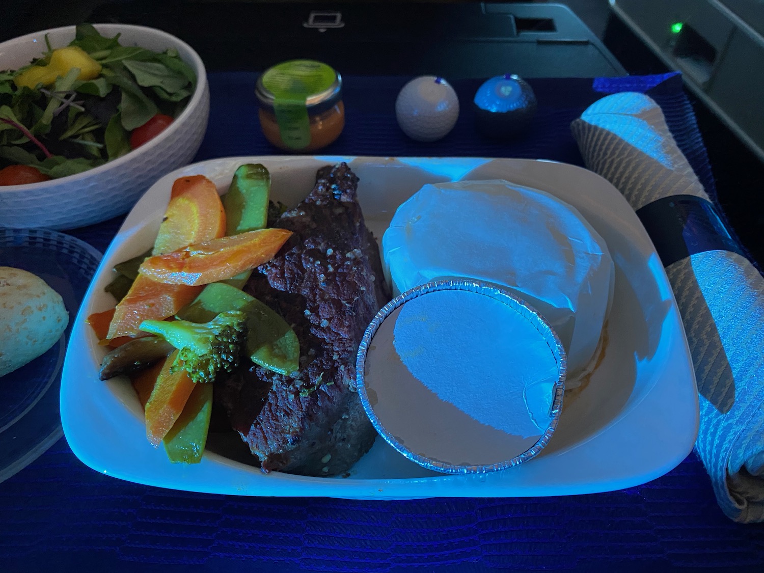 a plate of food on a table