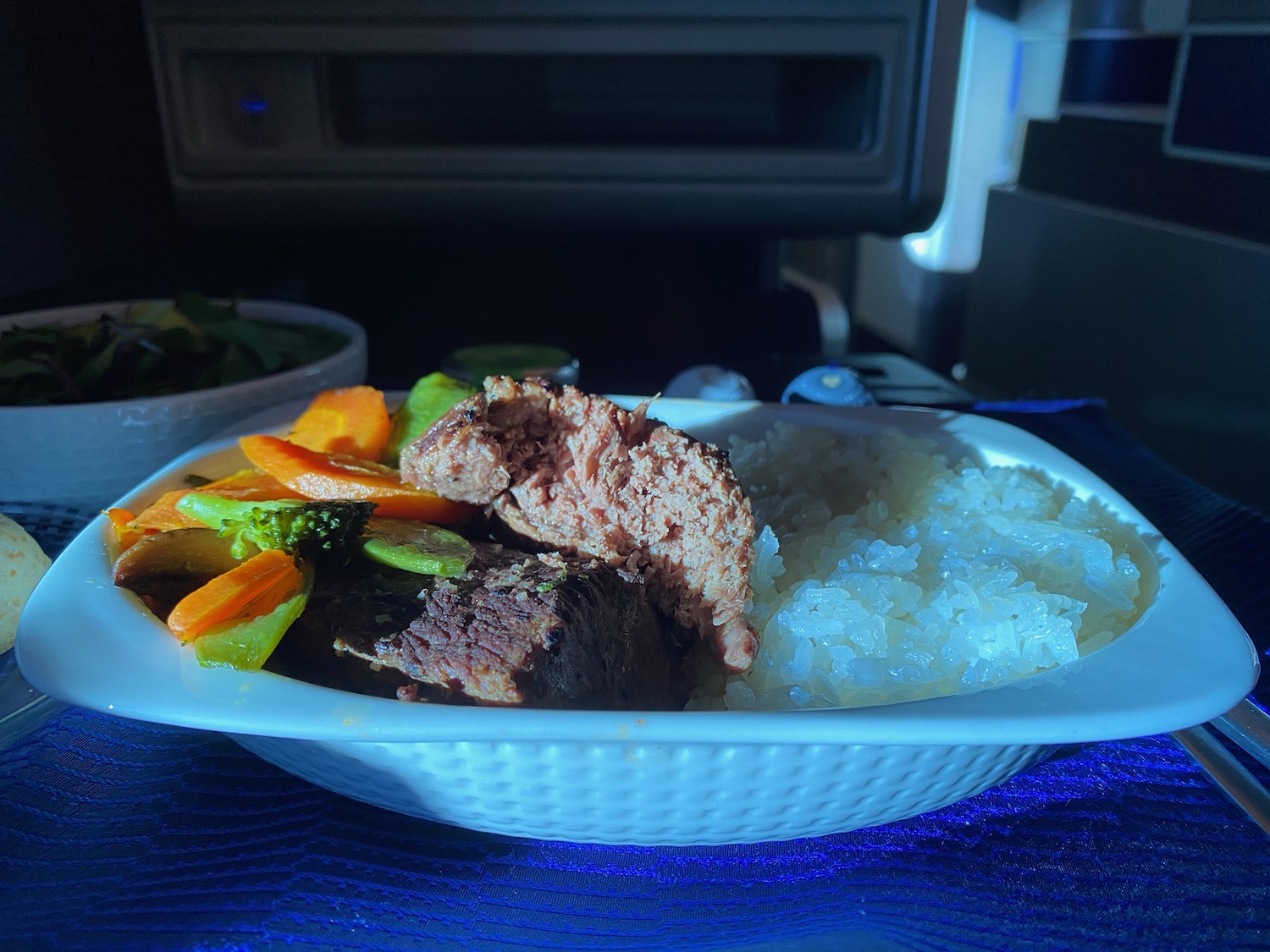 a plate of food on a table