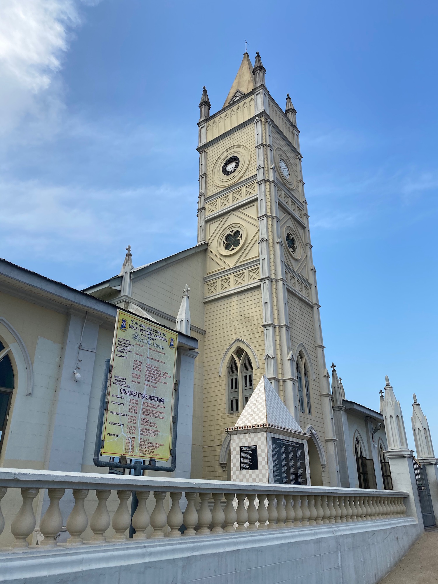 a large building with a clock tower