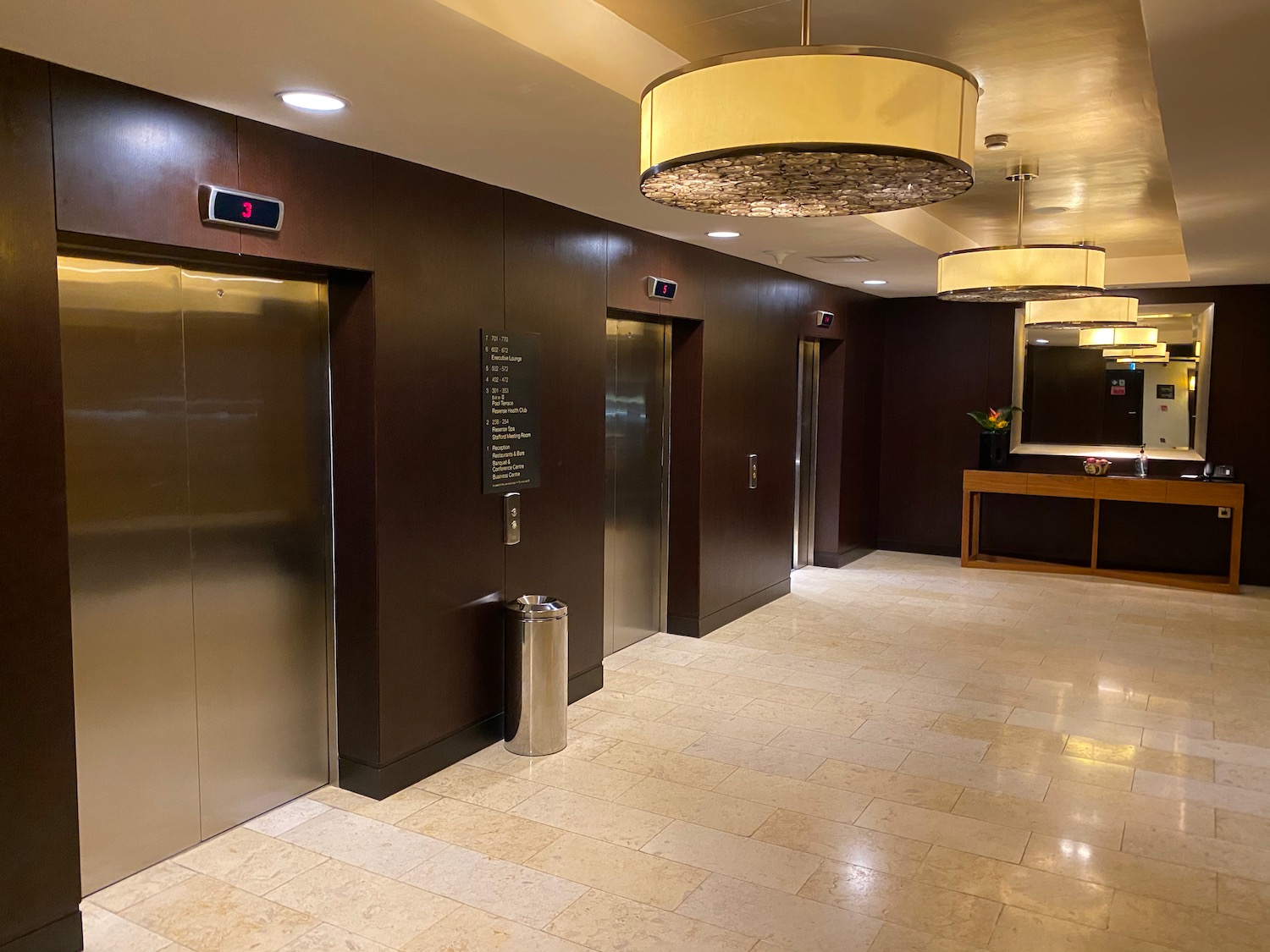 elevator doors in a building