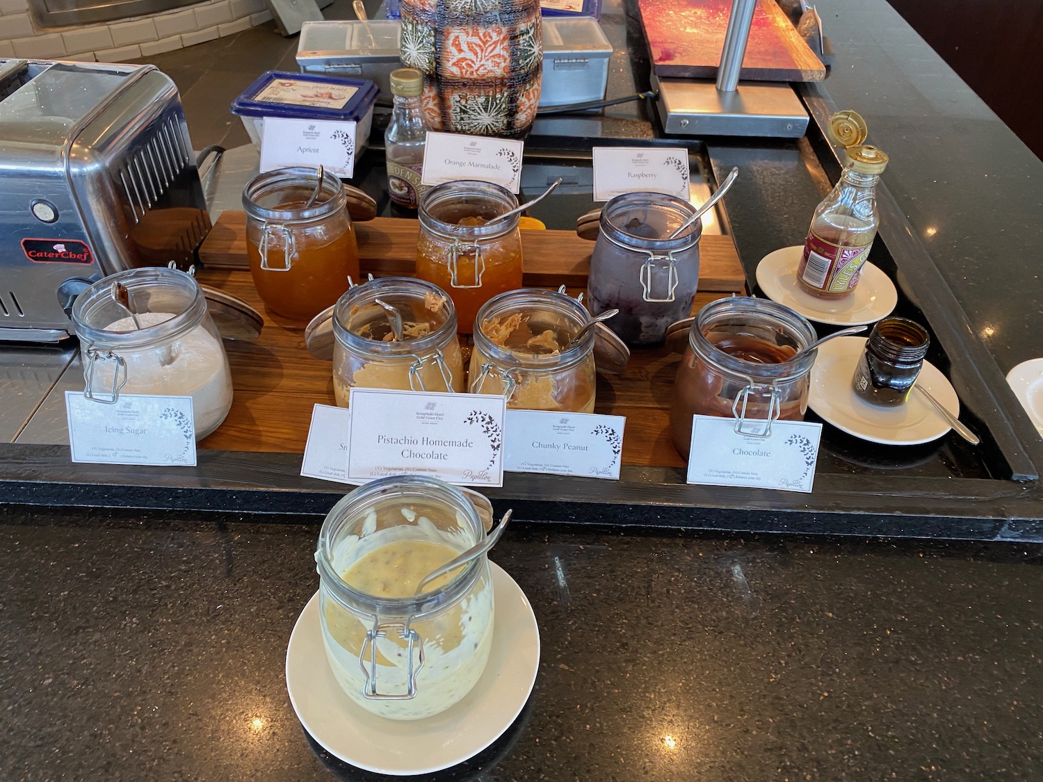 jars of food on a table