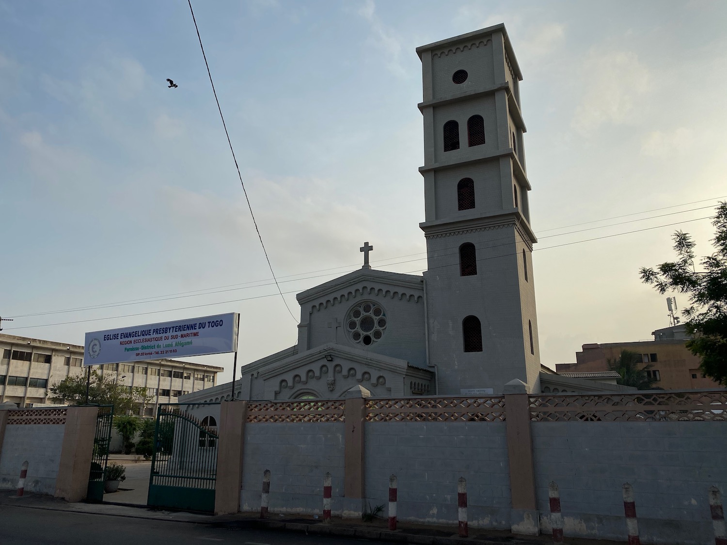 a building with a tower