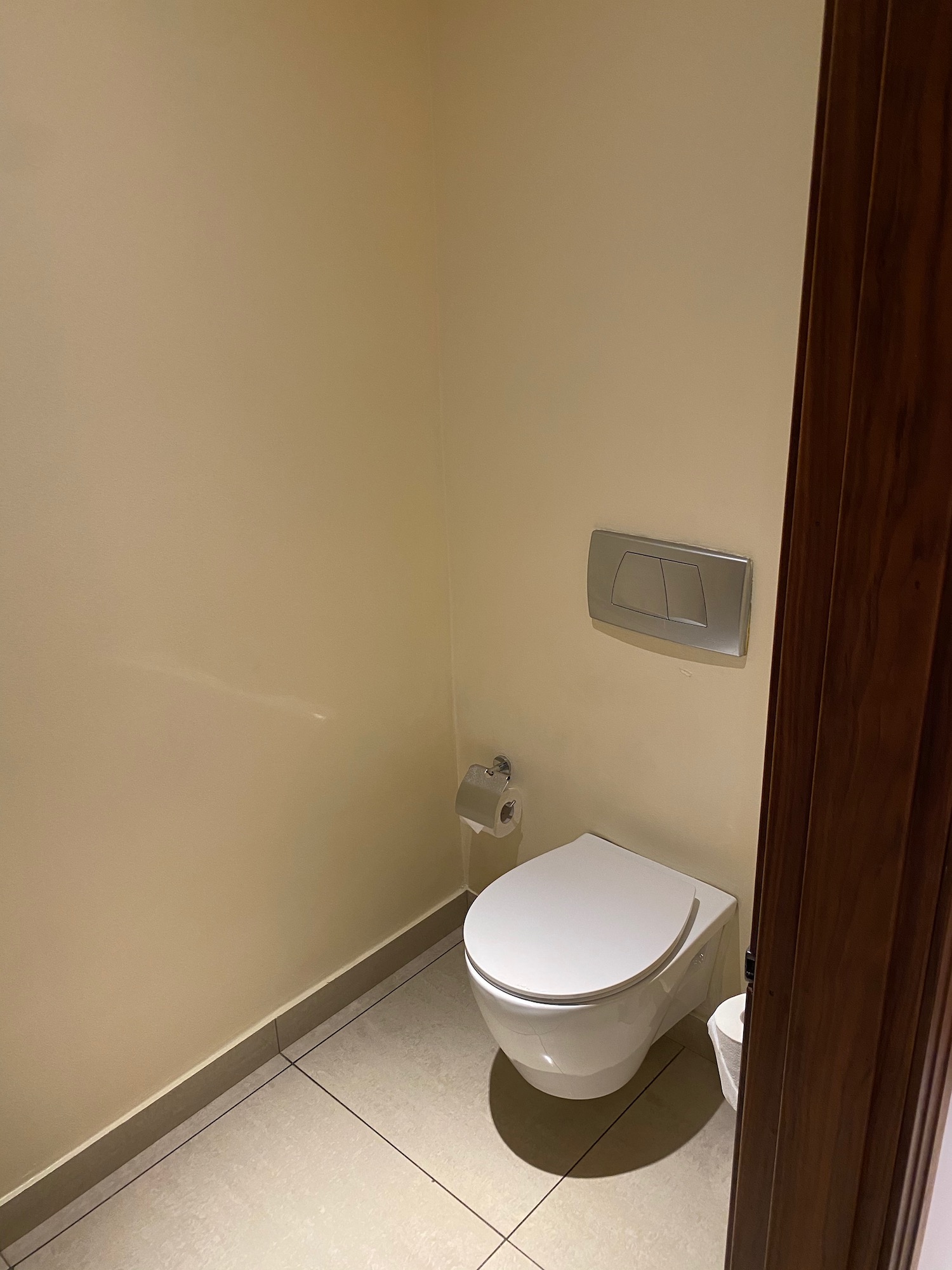 a toilet in a bathroom