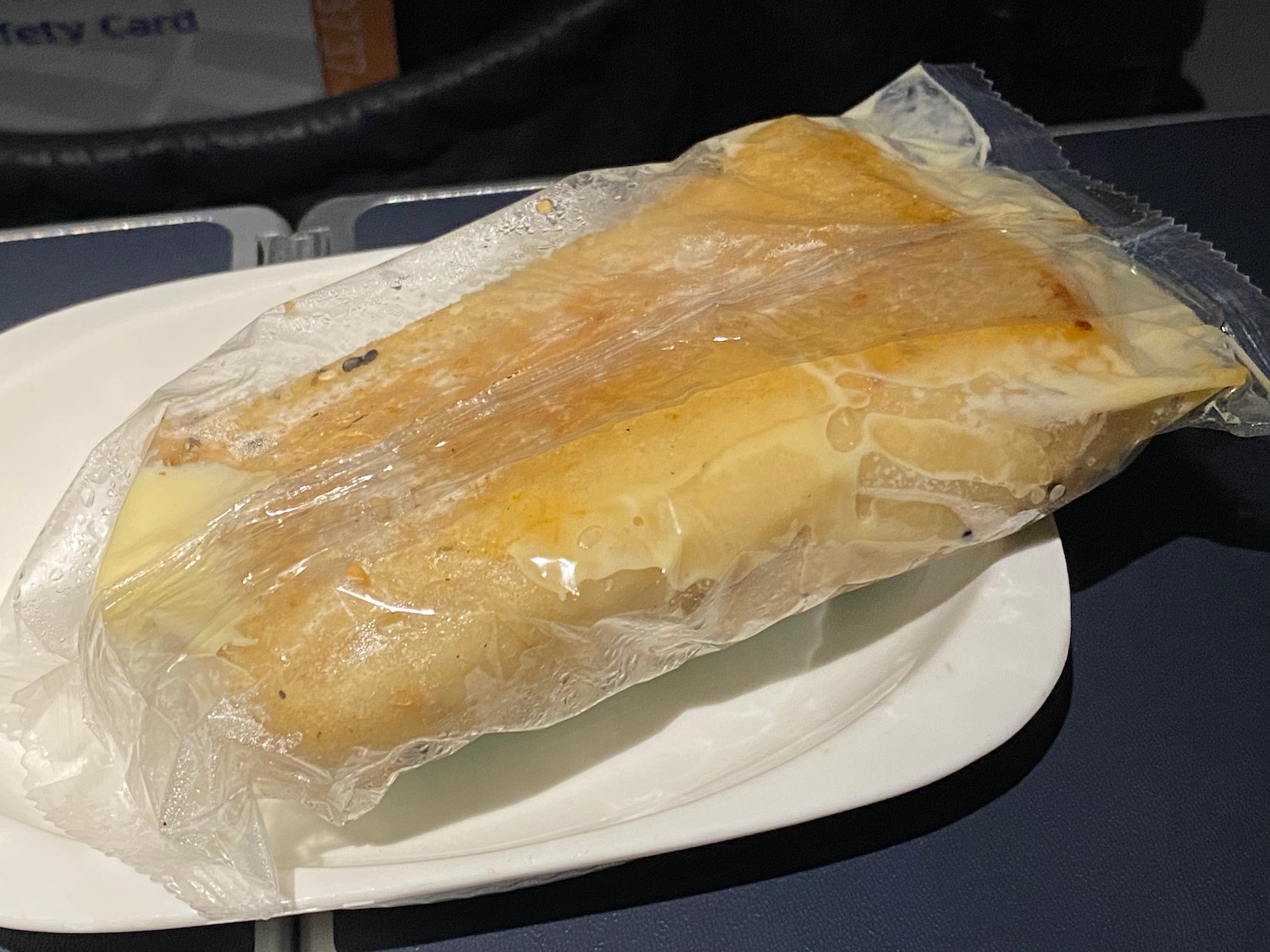 a sandwich in a plastic bag