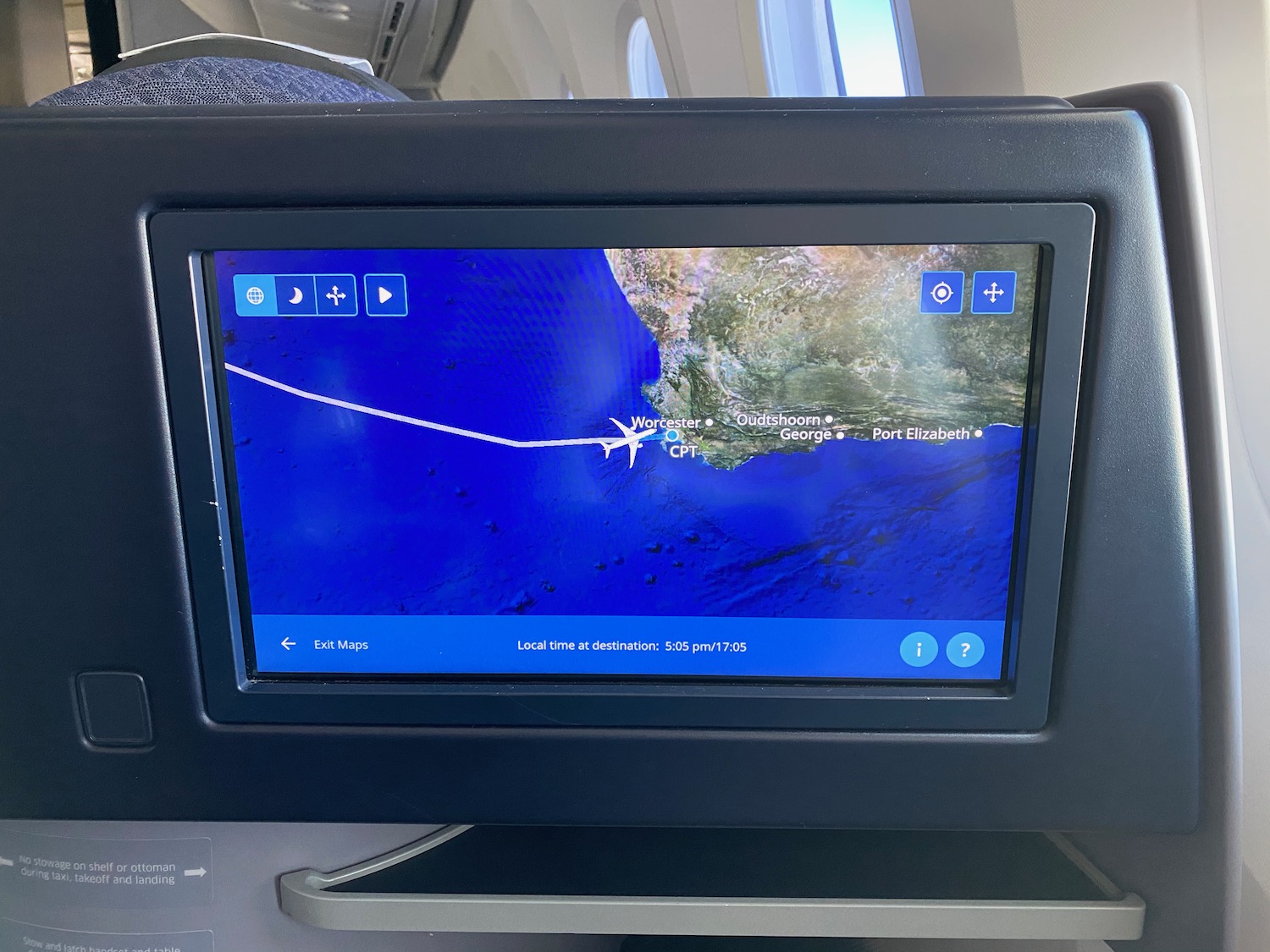 a screen on a plane