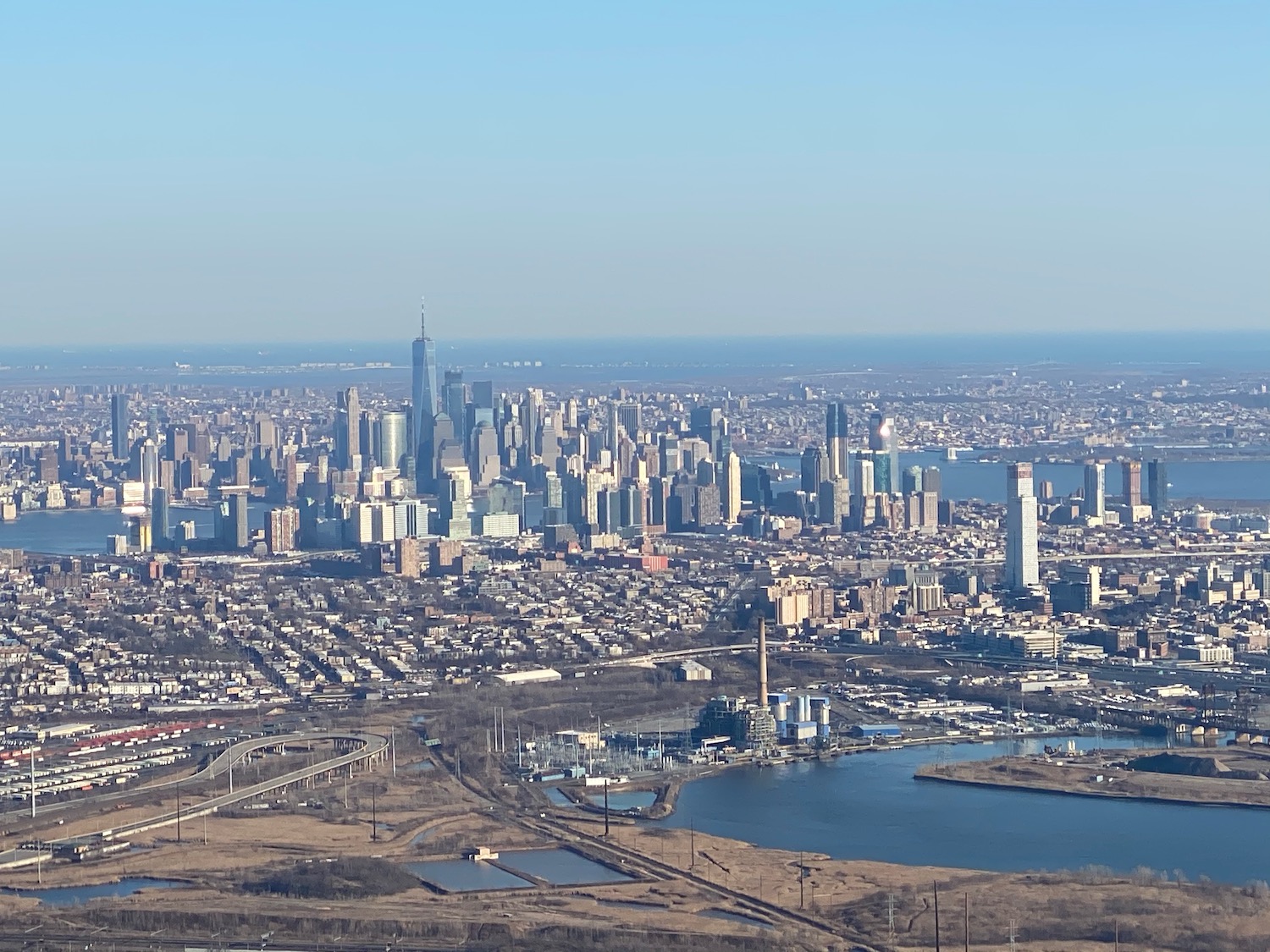 a city with a body of water