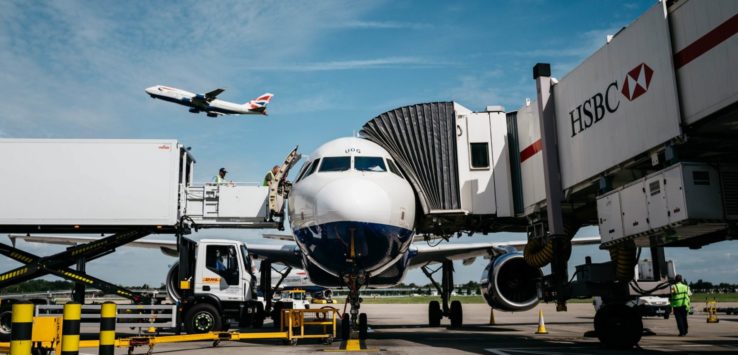 an airplane on the tarmac