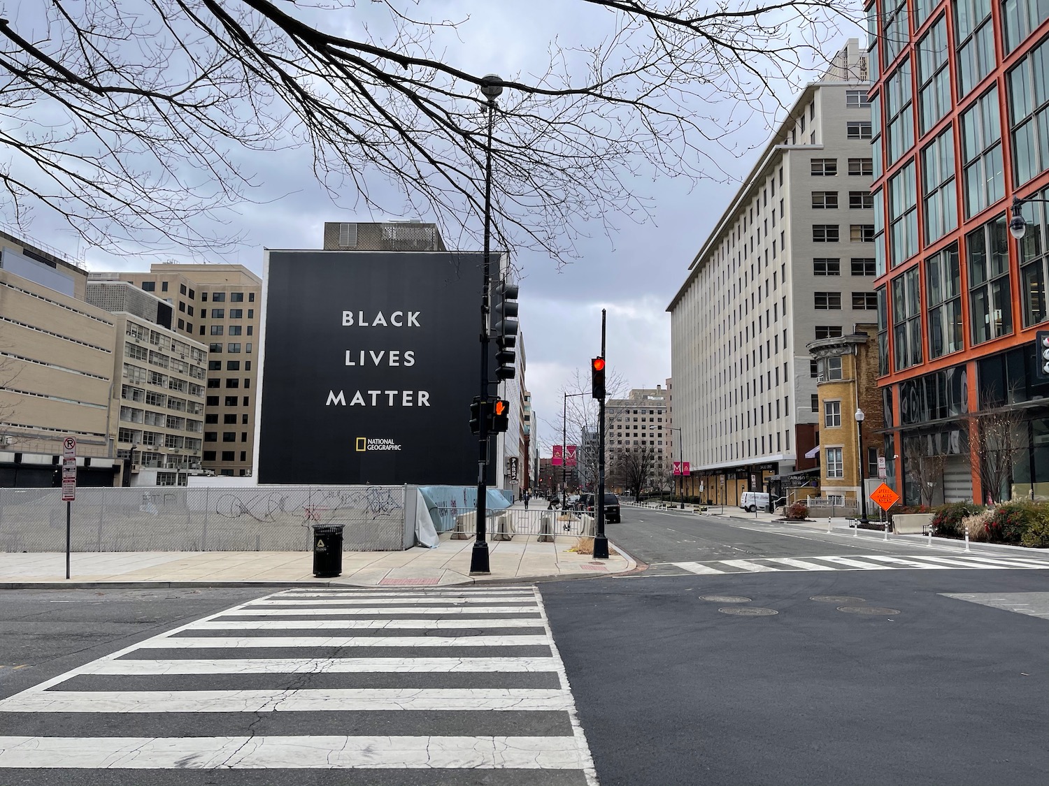 a street with a sign on it