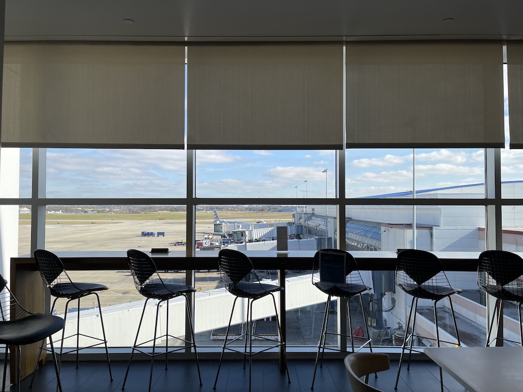 American Express Centurion Lounge Charlotte view