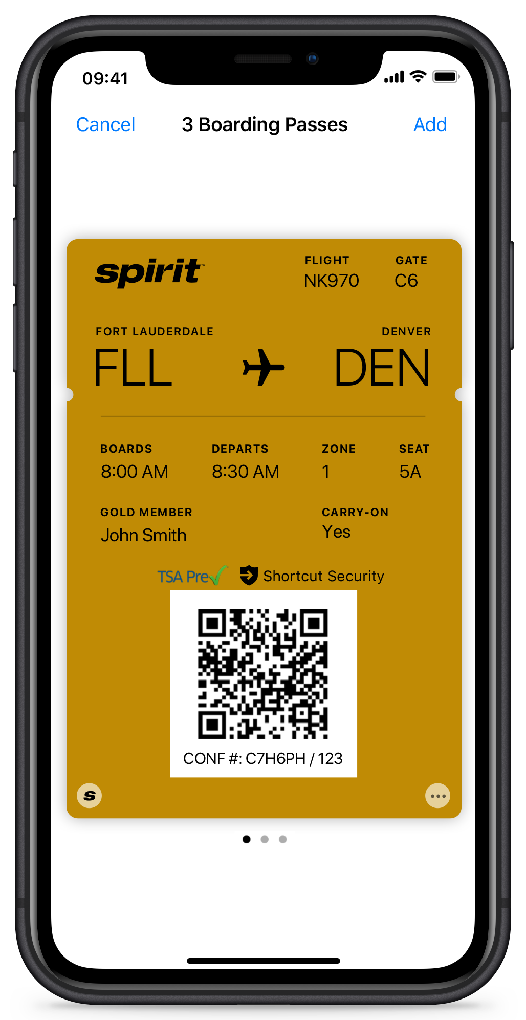 Free Spirit Boarding Pass Gold