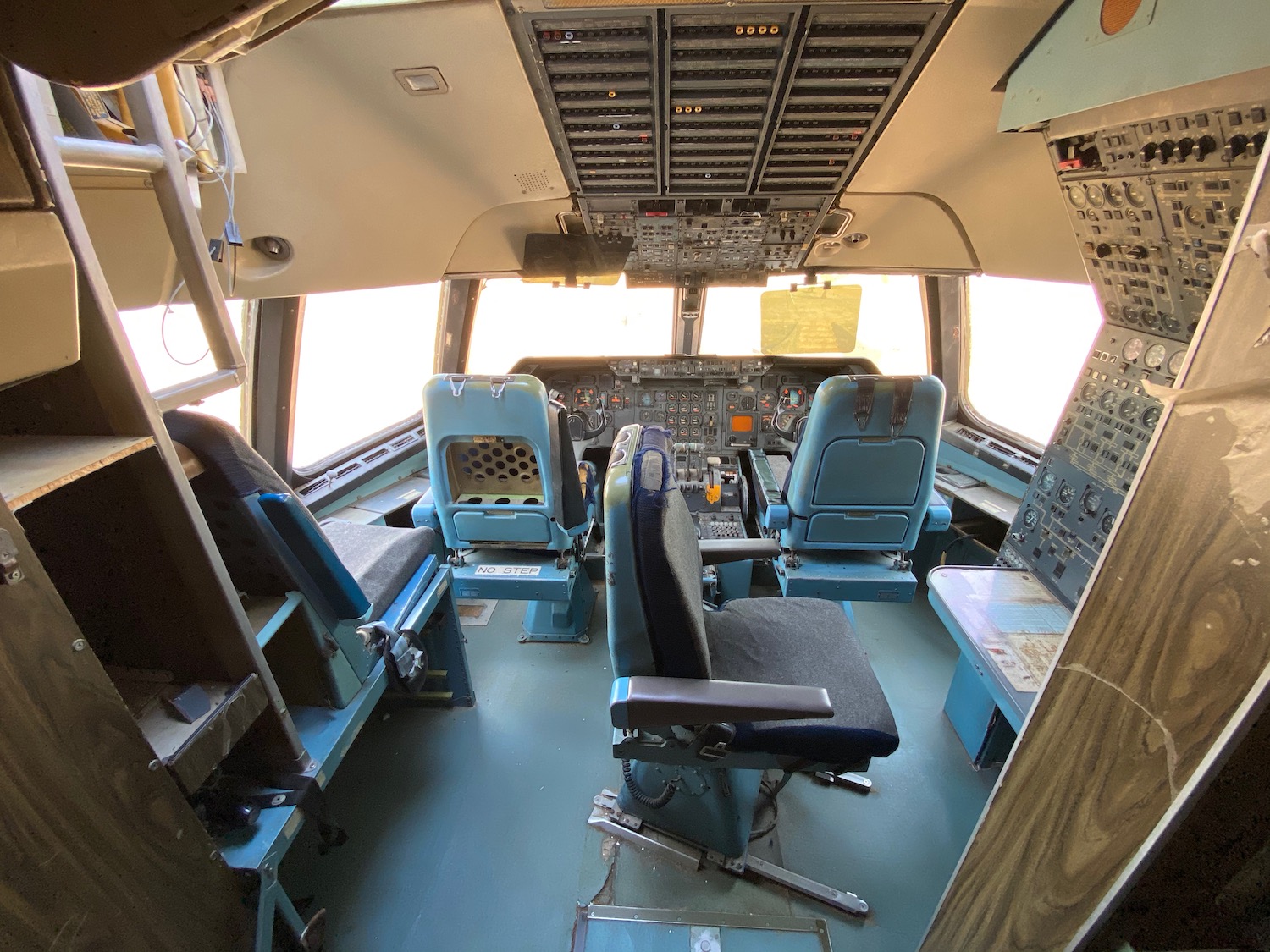 the inside of a plane