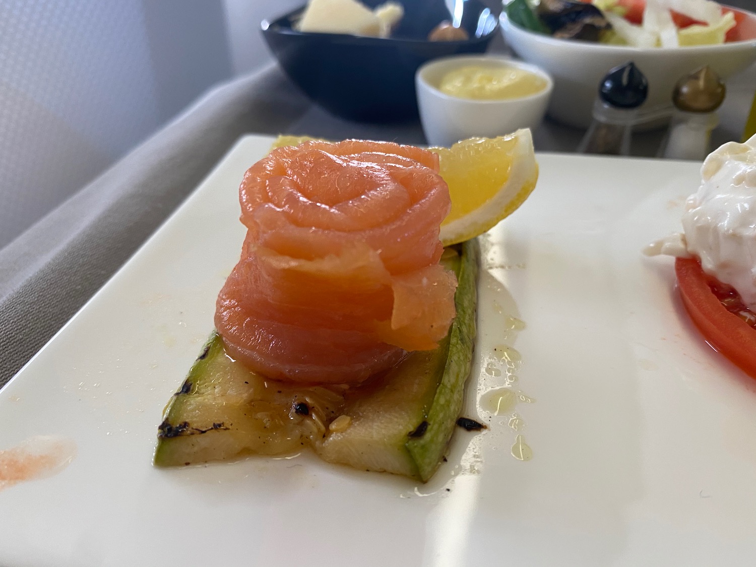 a plate of food on a table