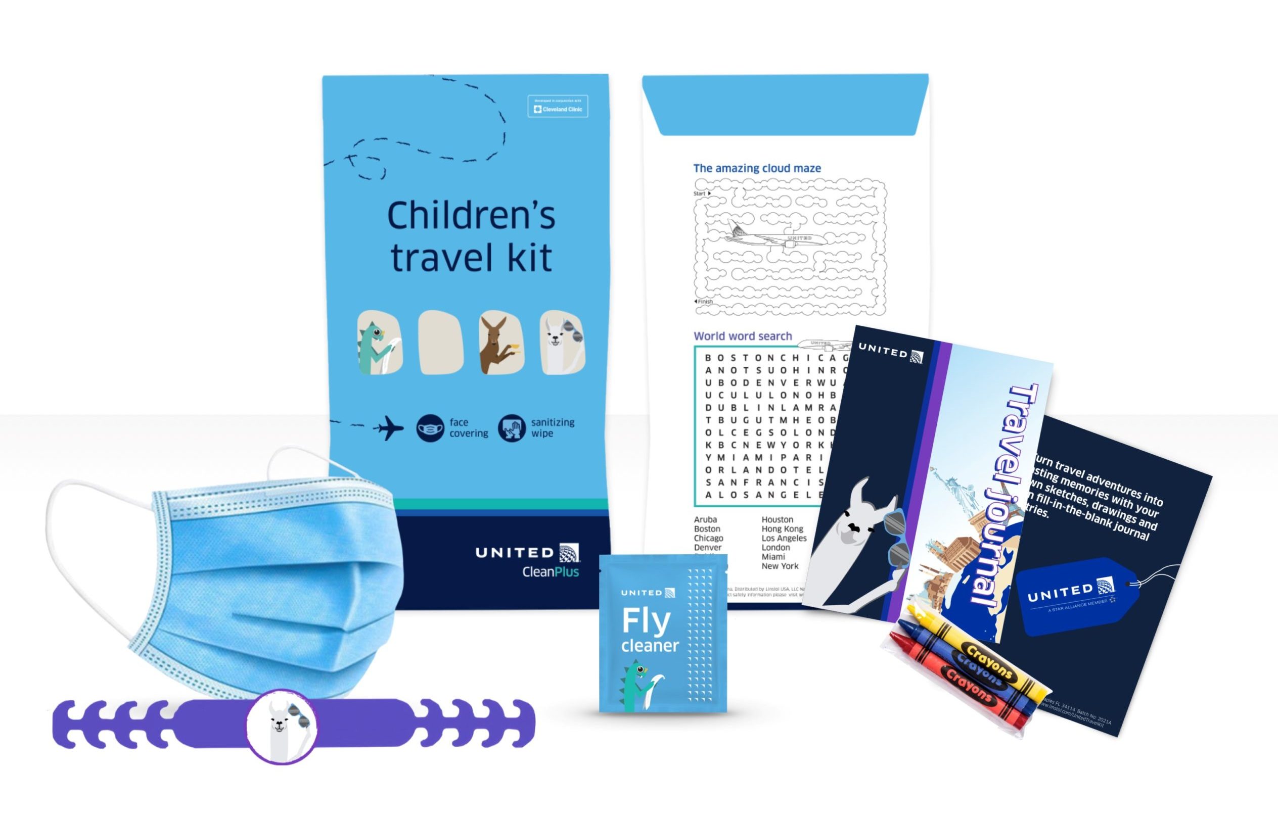 United Airlines Children's Activity Kit