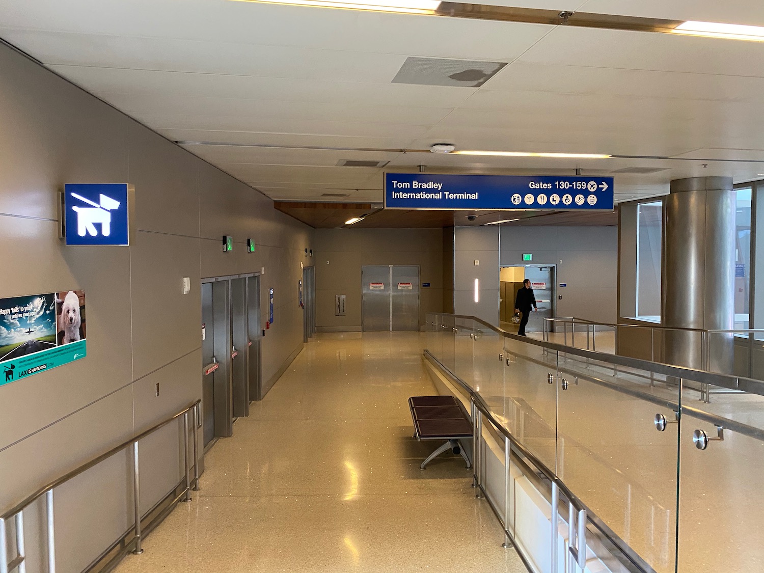 a man walking in an airport