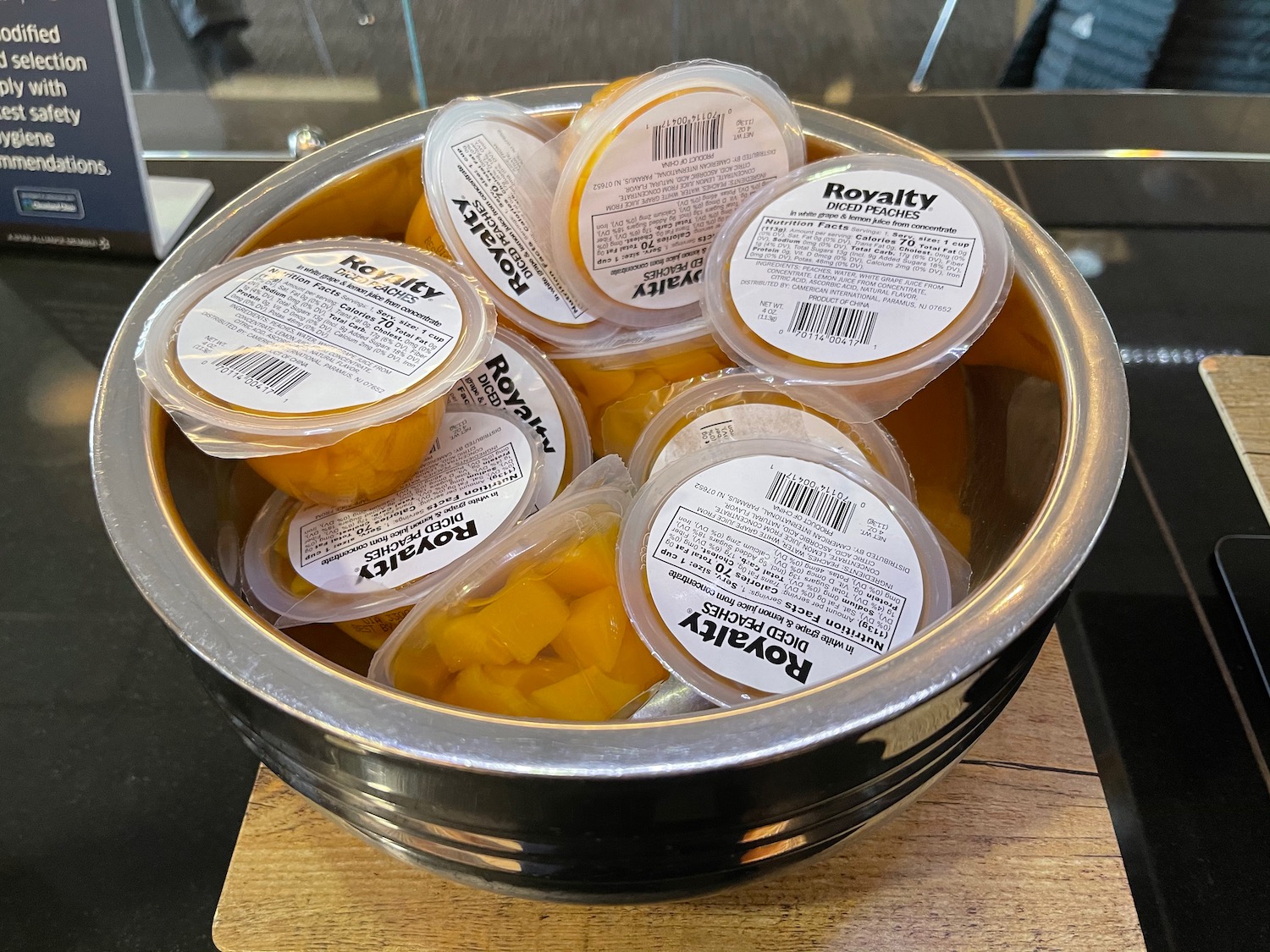 a bowl of food on a counter