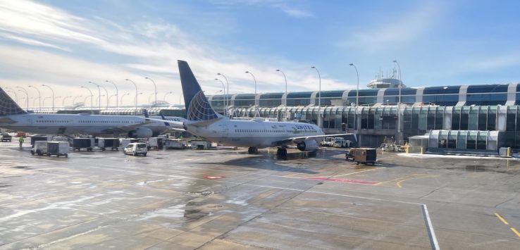 airplanes at an airport