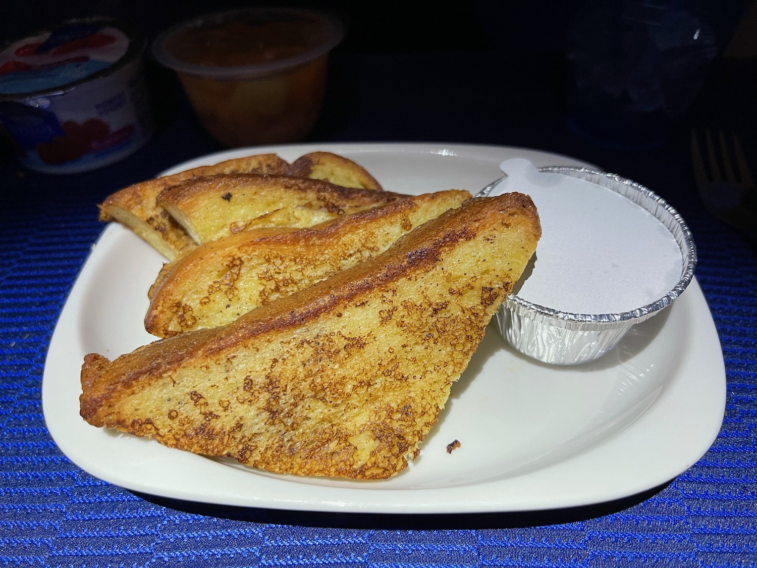 a plate of food on a table