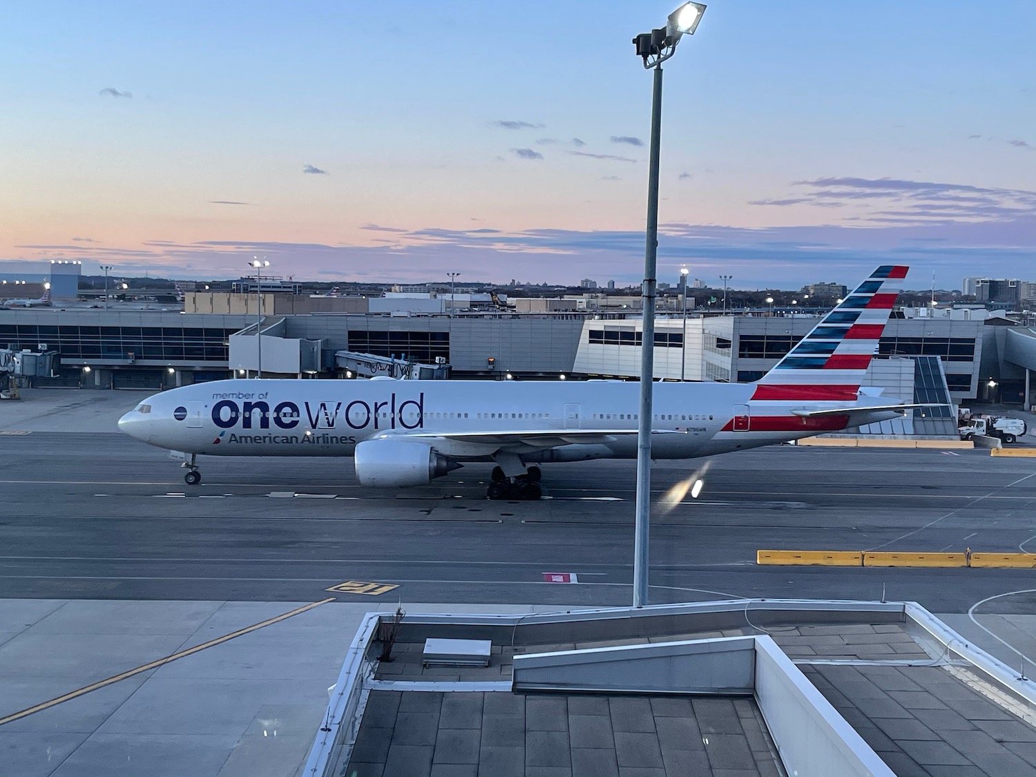 an airplane on the runway