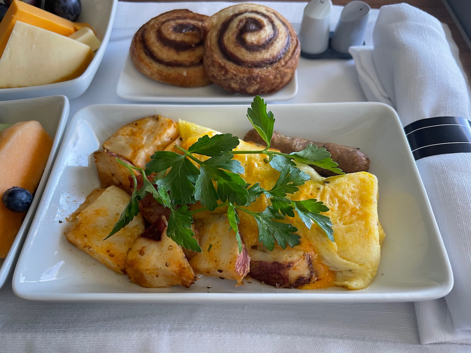 a plate of food on a table