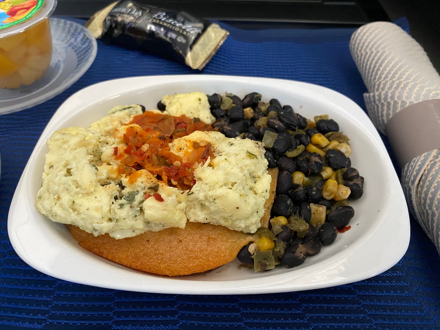 a plate of food on a table