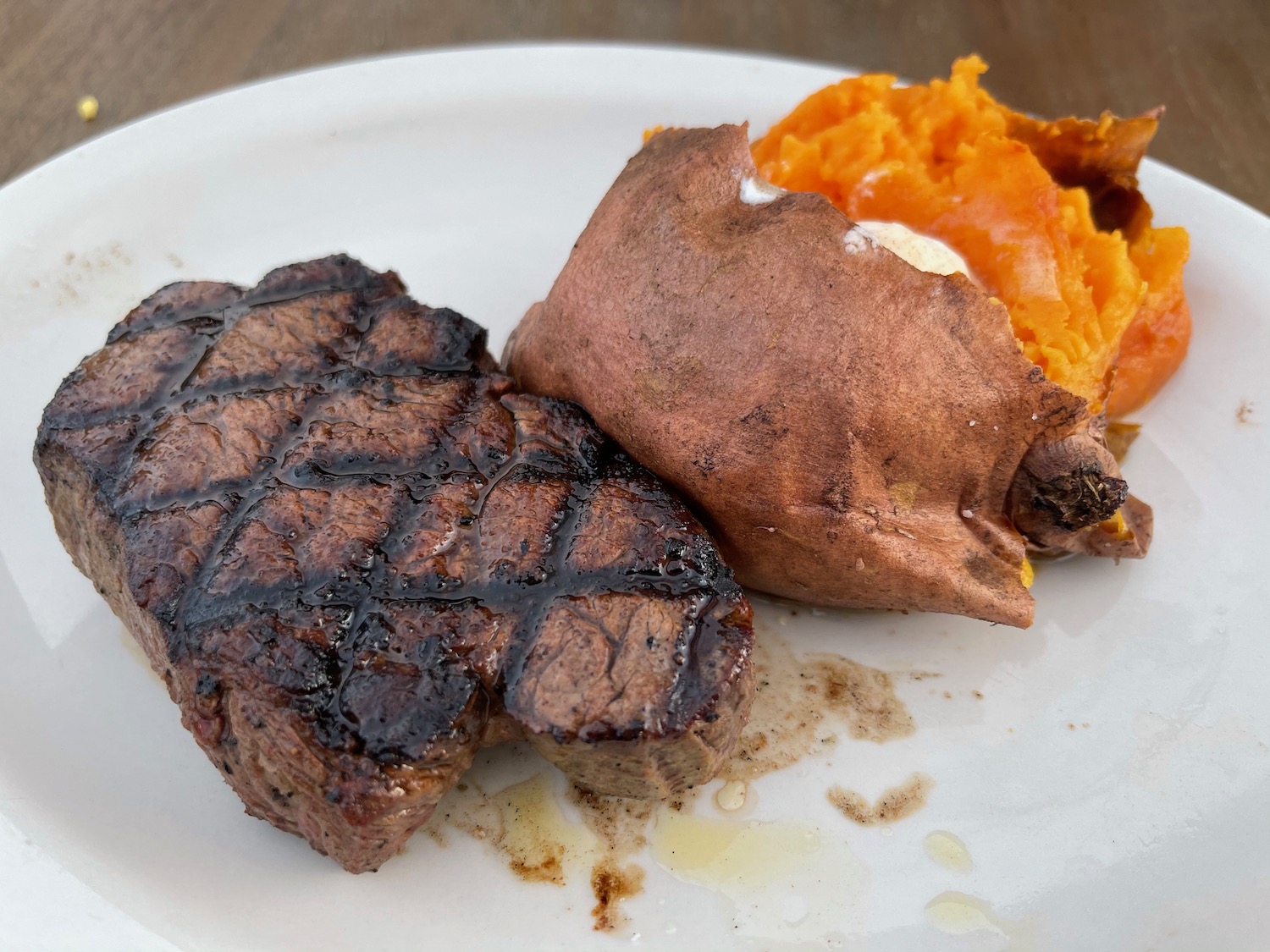 a plate of food on a table