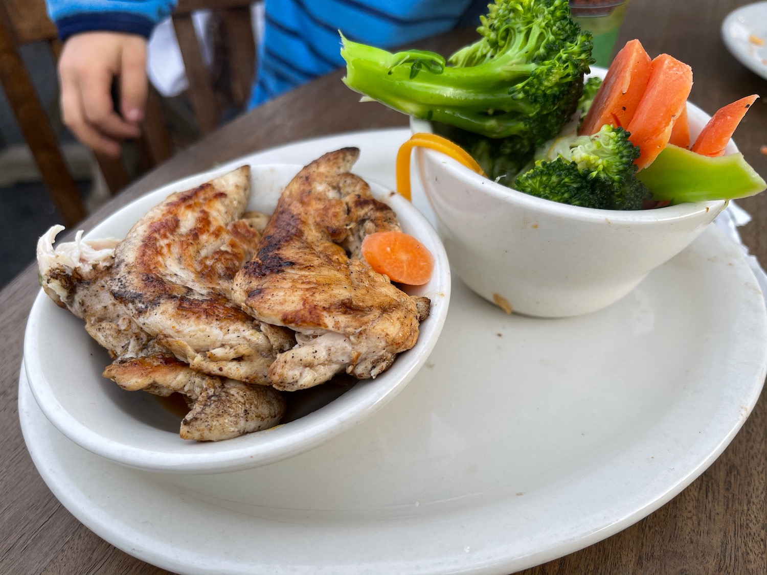 a plate of food on a table