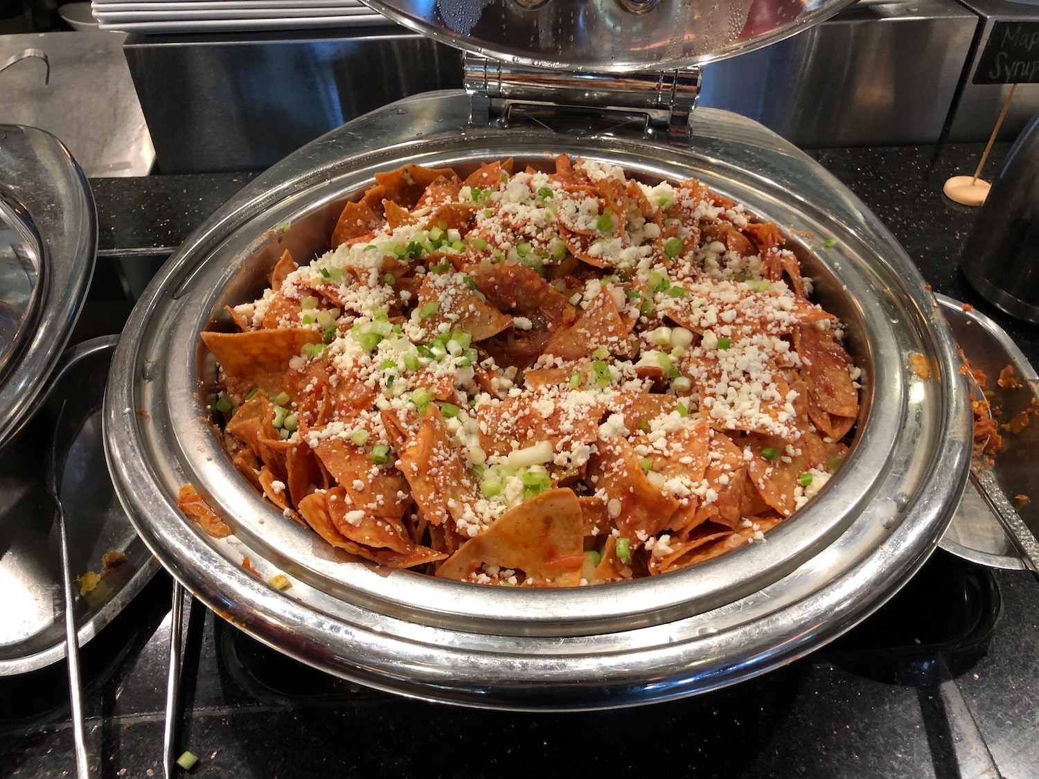 a bowl of food on a stove