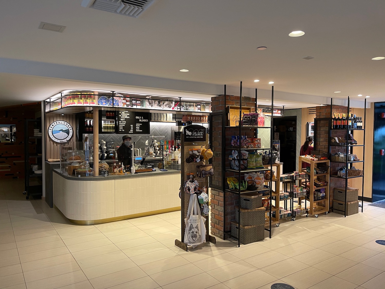 a store with shelves and shelves of food