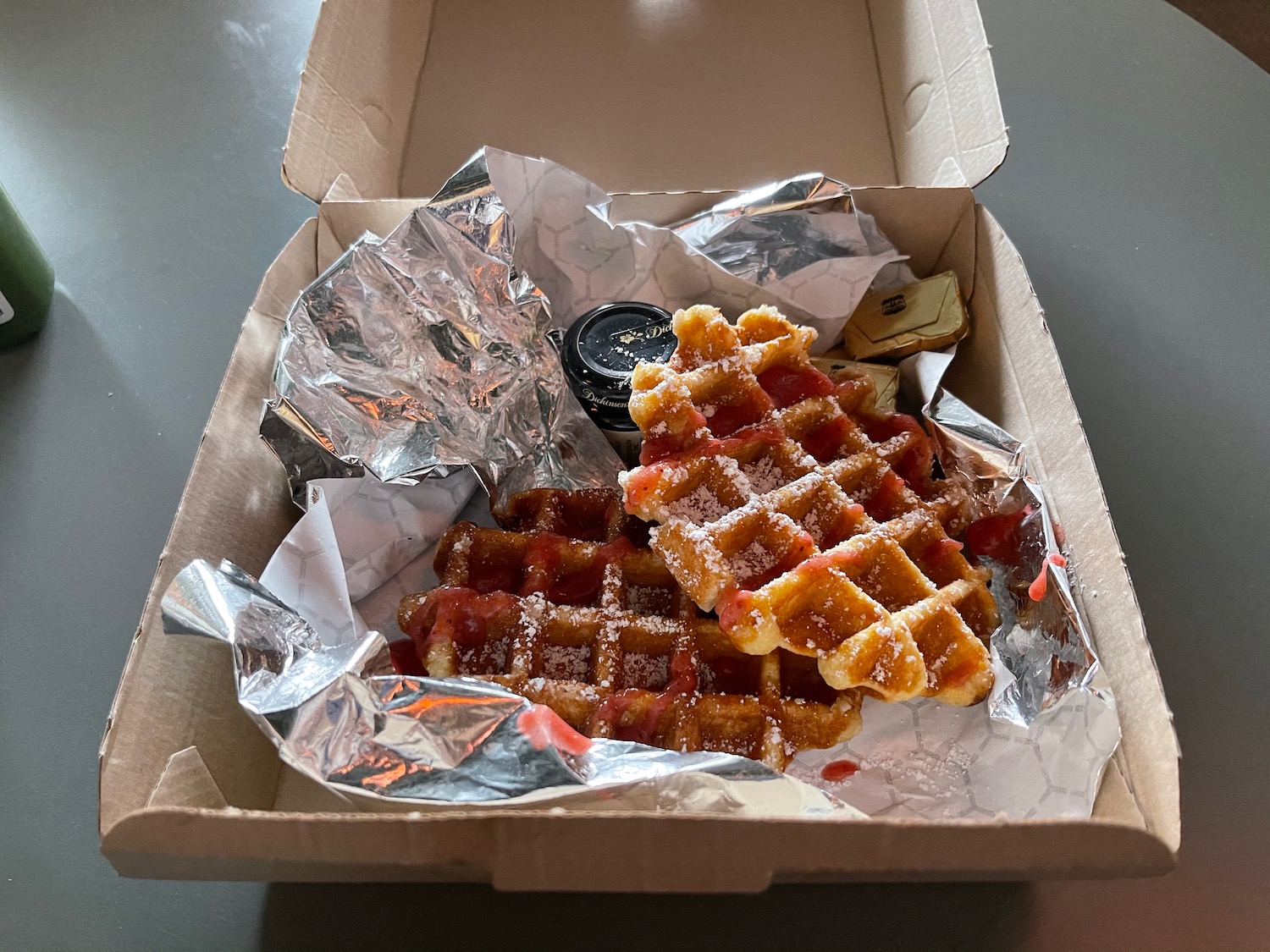 a box of waffles