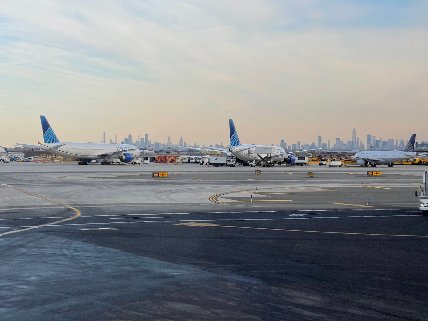 airplanes on a runway