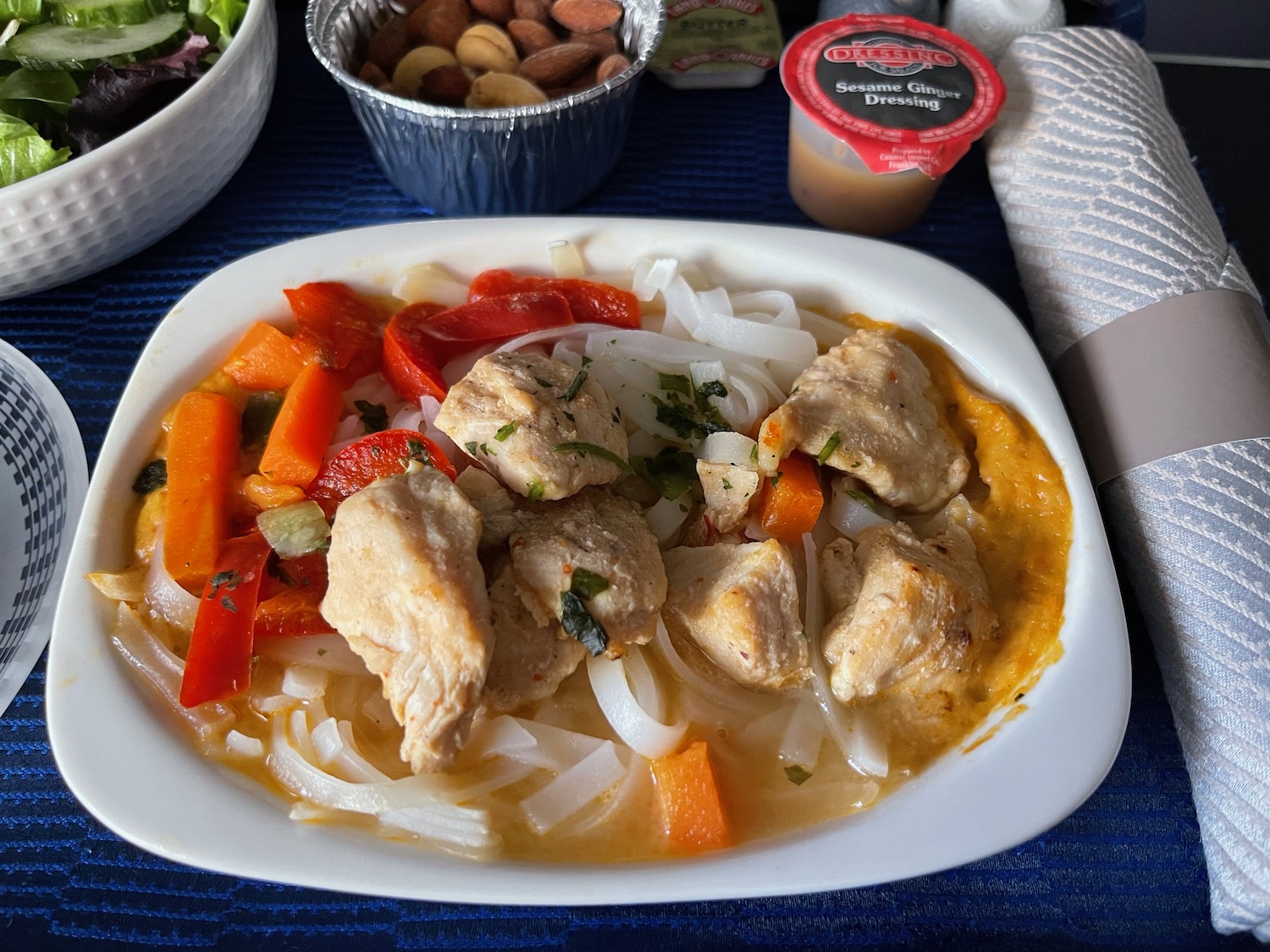 a plate of food on a table