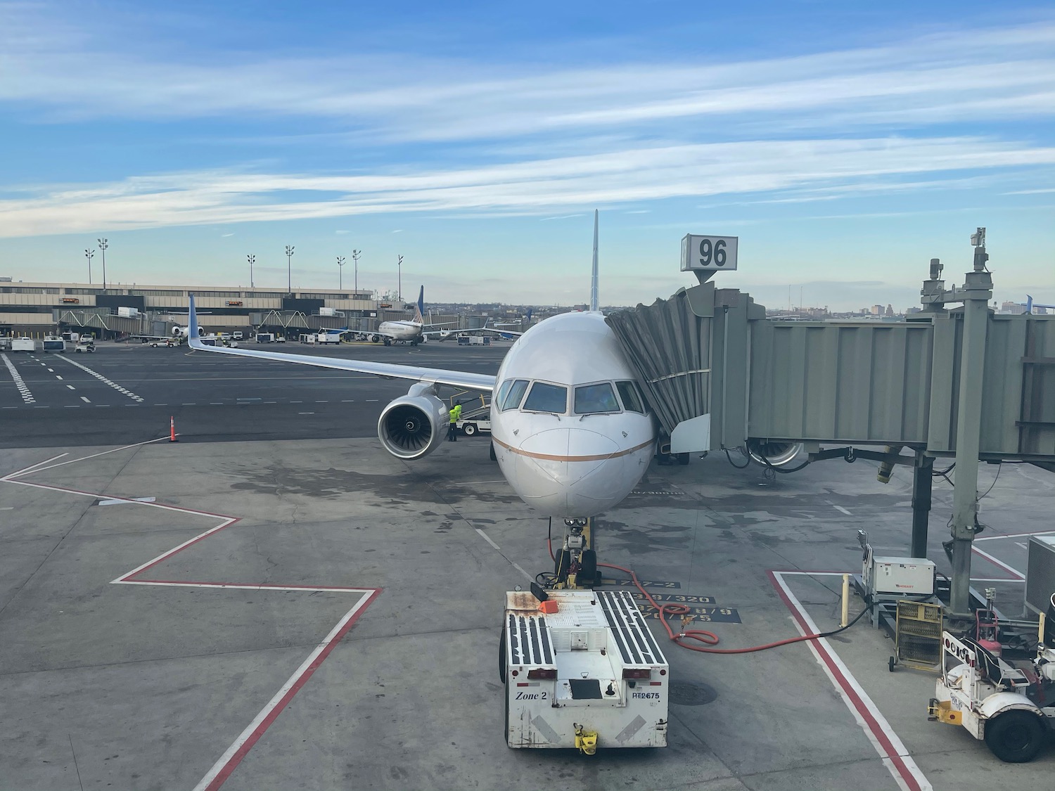 an airplane at an airport