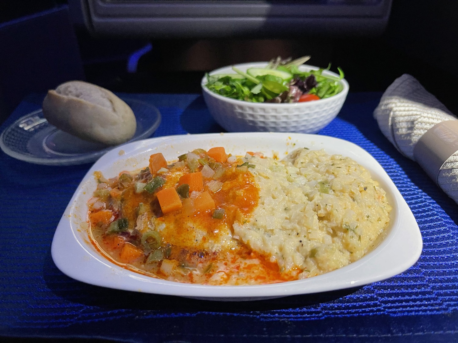 a plate of food on a table