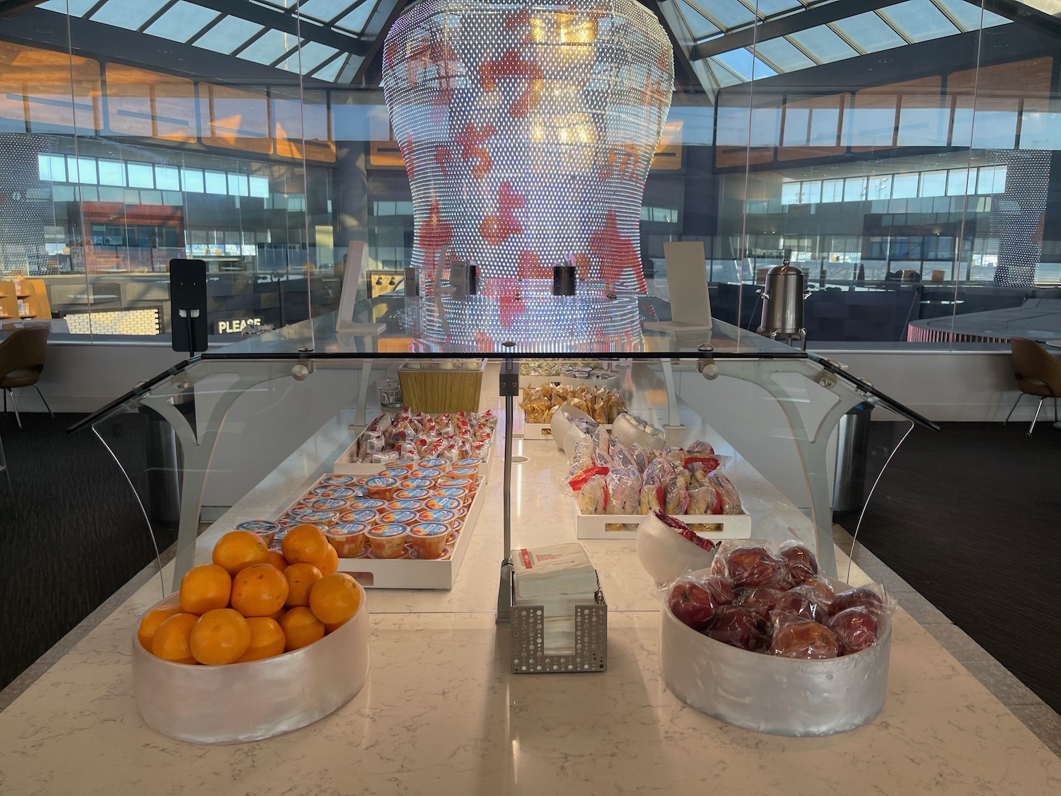 a display of food in a store