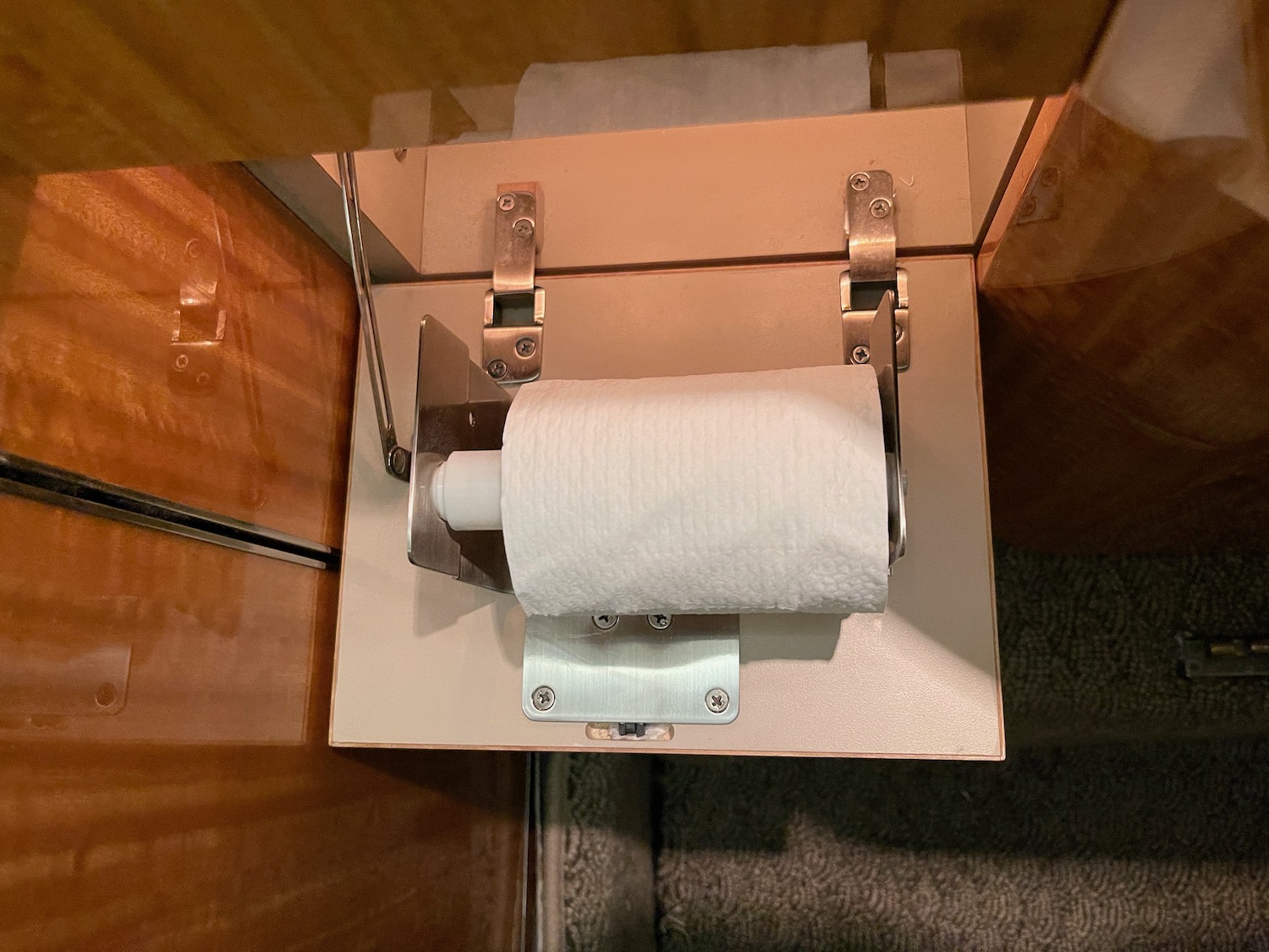 a roll of toilet paper on a holder