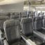 a row of seats in an airplane