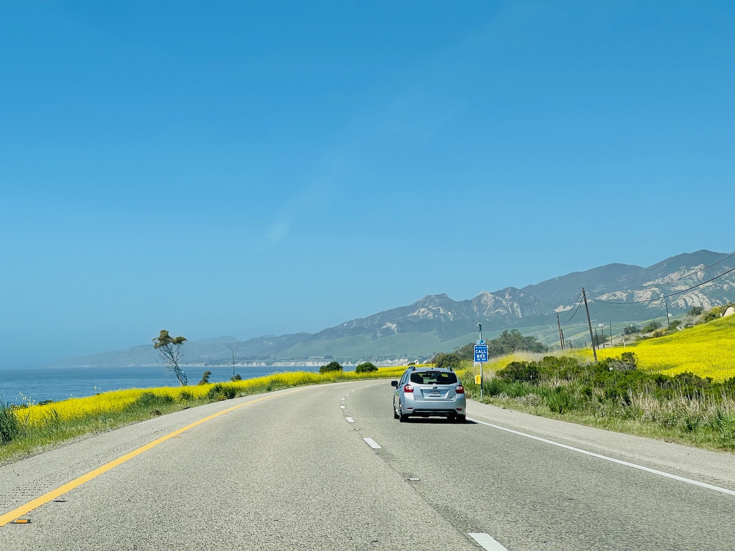 a car on a road