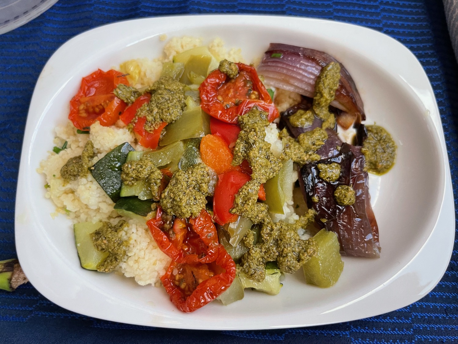 a plate of food on a table