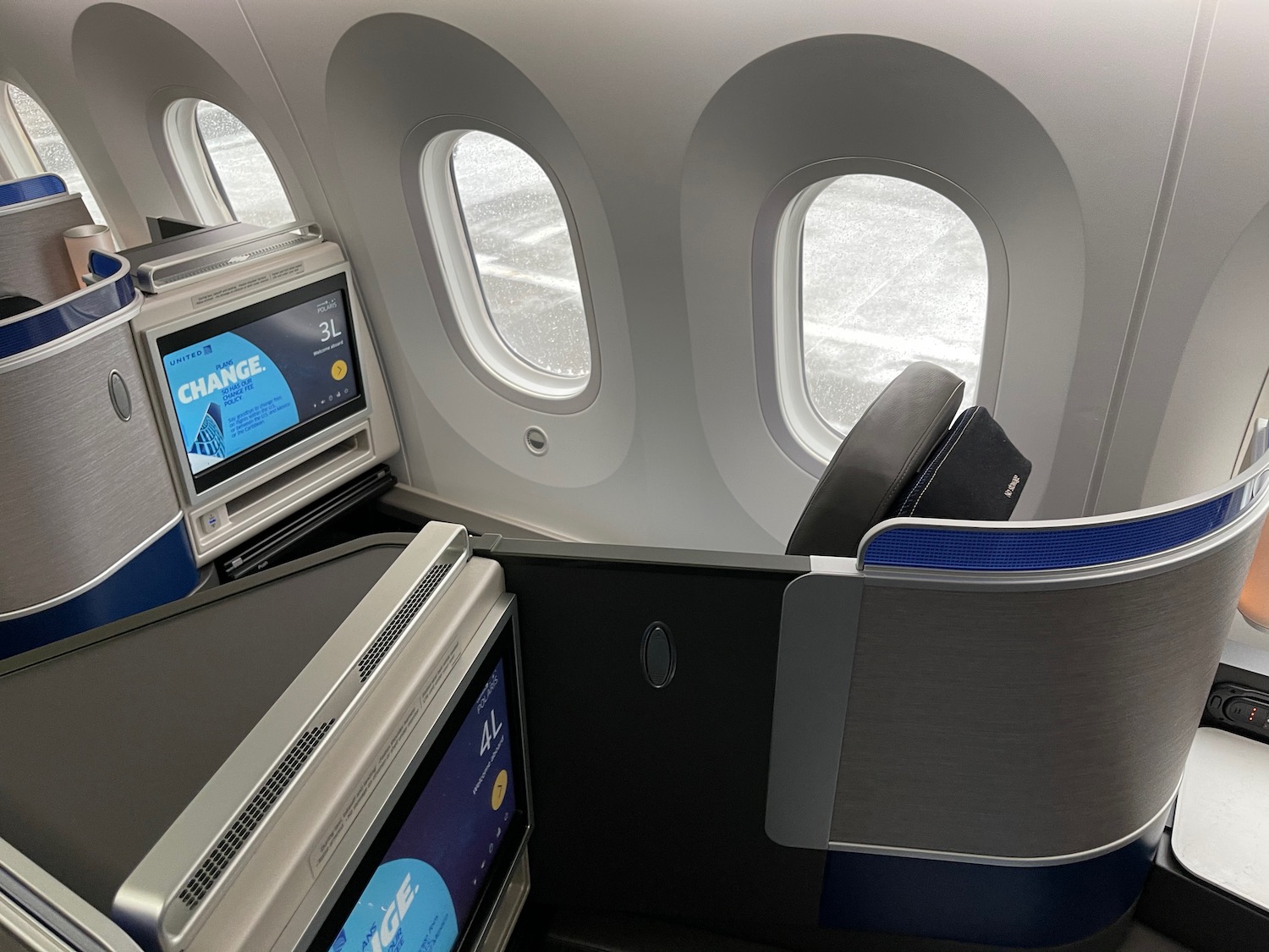 a plane with windows and a monitor