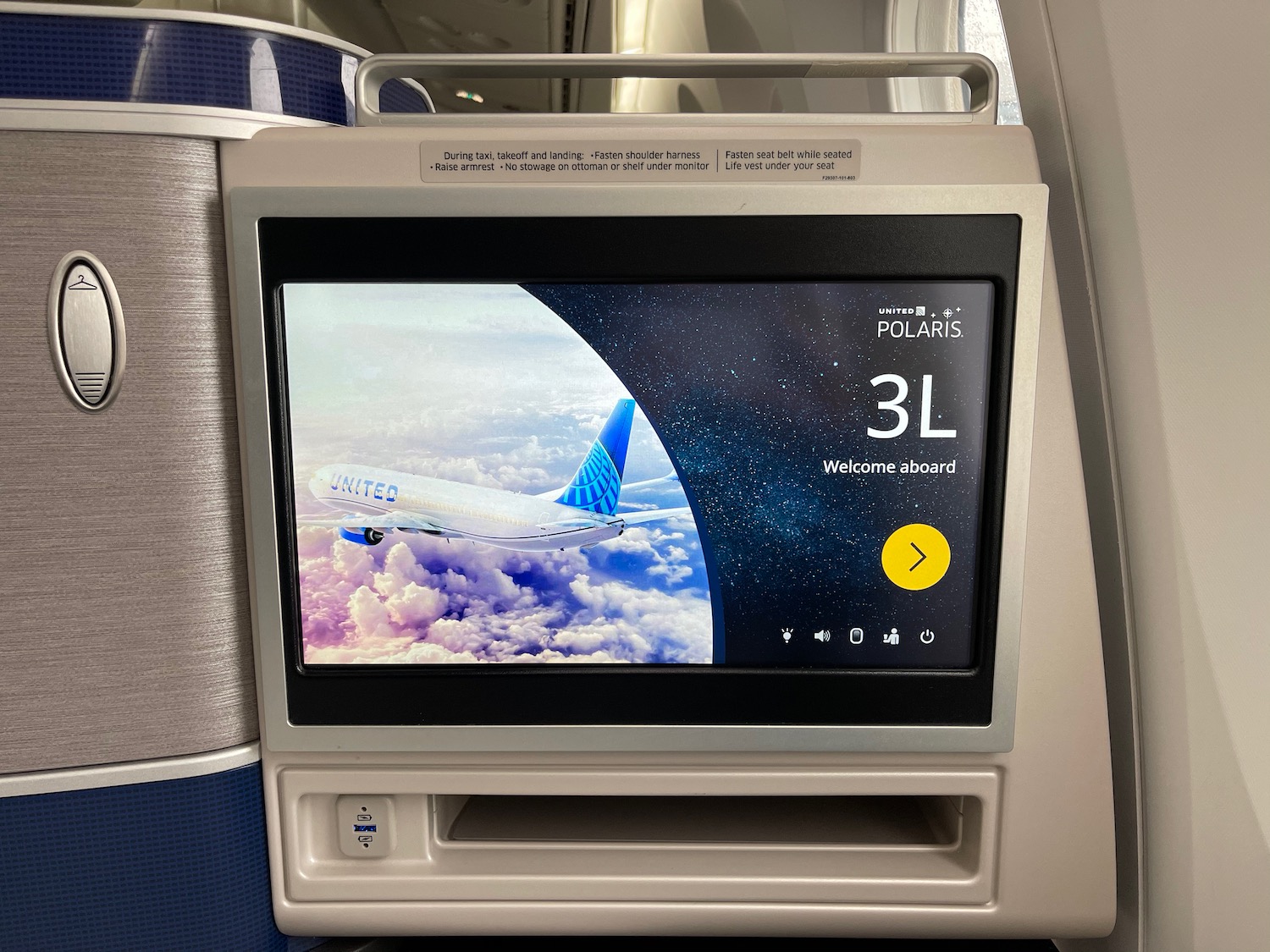 a screen on a plane