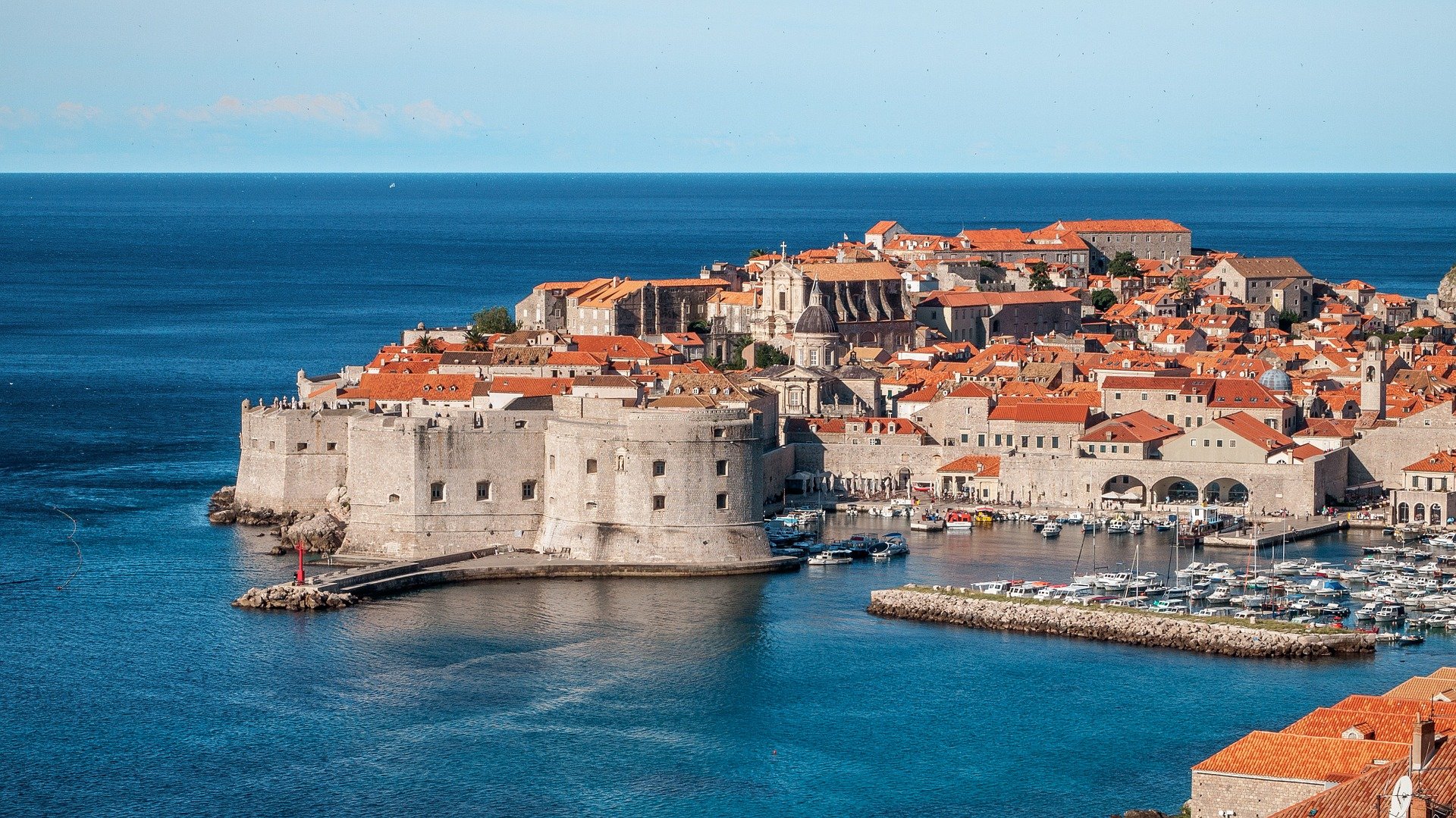 Dubrovnik next to the water