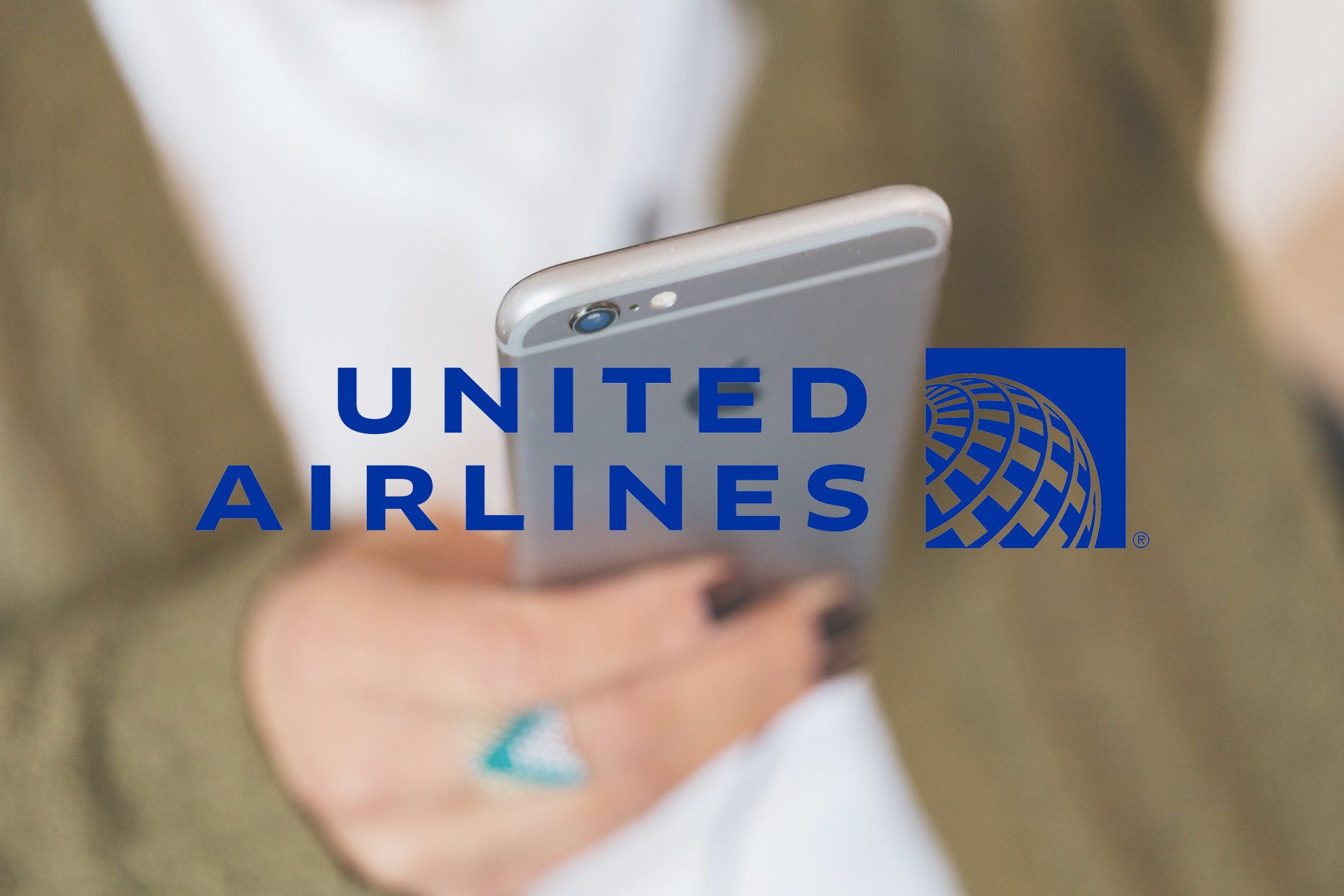 use united airline app to take picture of passport