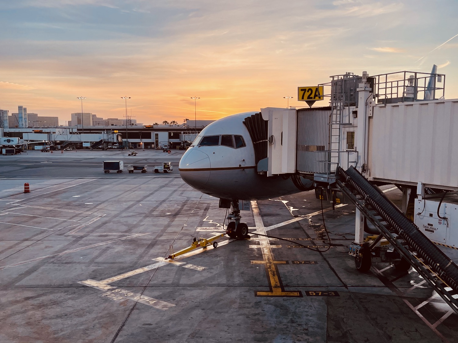 an airplane at an airport