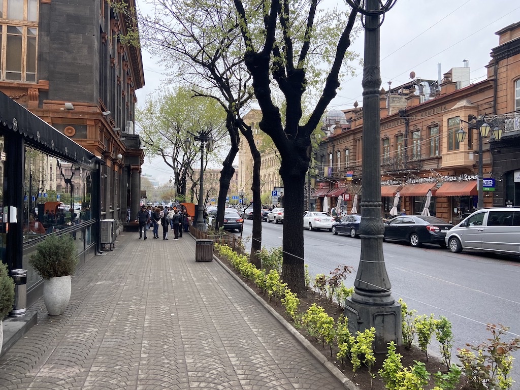 Yerevan street travel armenia