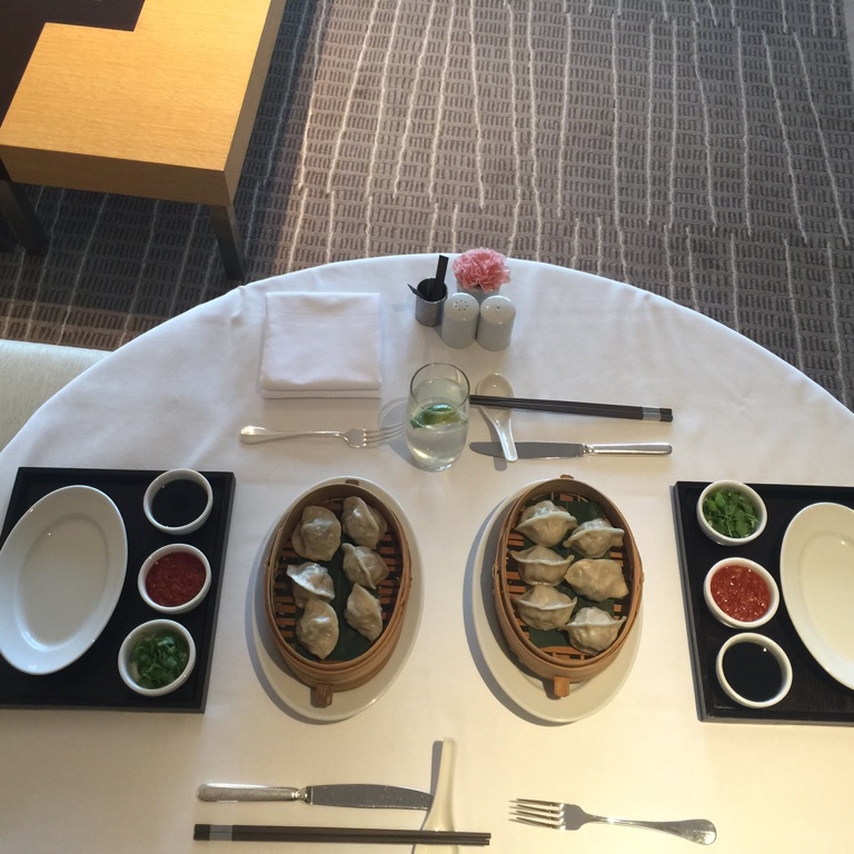 Dumplings waiting for our daughter in Beijing thanks to My Hyatt Concierge