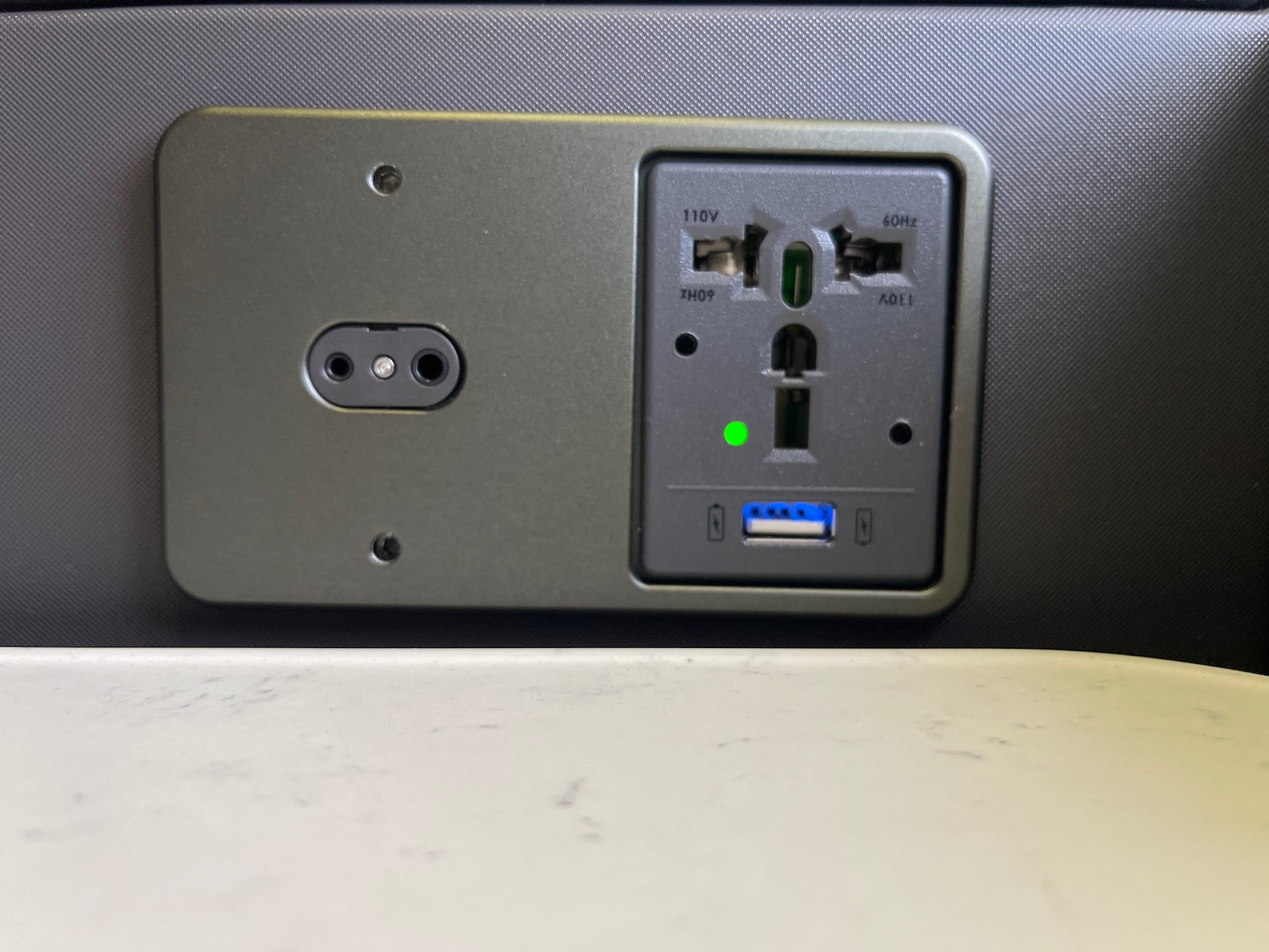 a close up of a power outlet