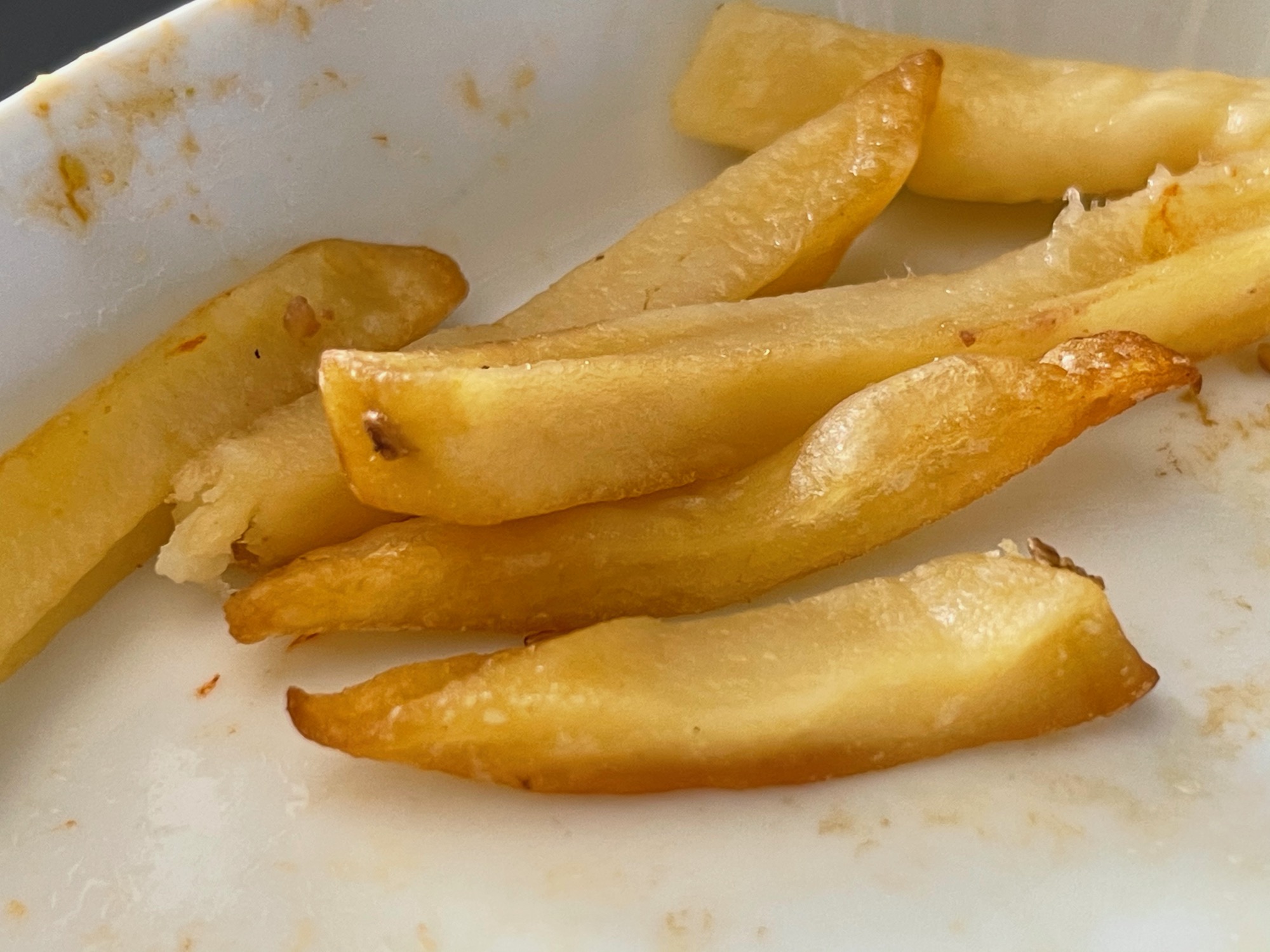 a plate of french fries