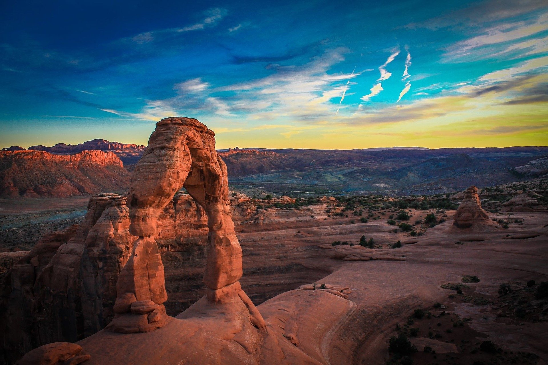 a rock formation in the desert